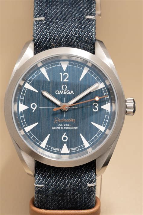 omega seamaster railmaster denim.